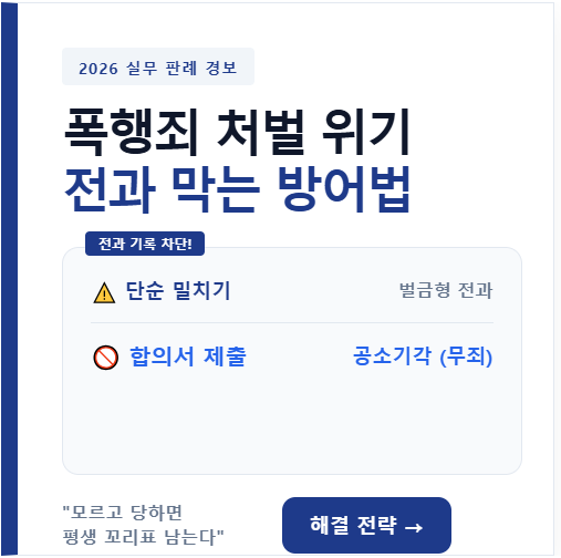 폭행죄 처벌