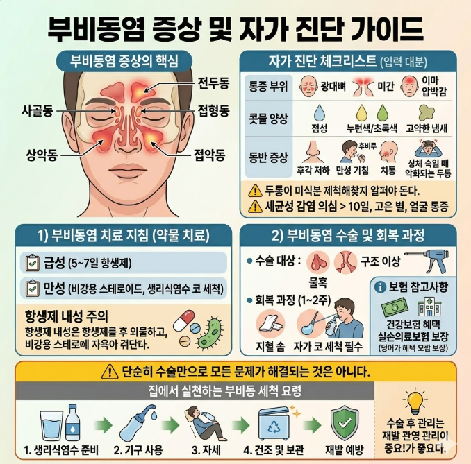 부비동염 증상 및 자가 진단