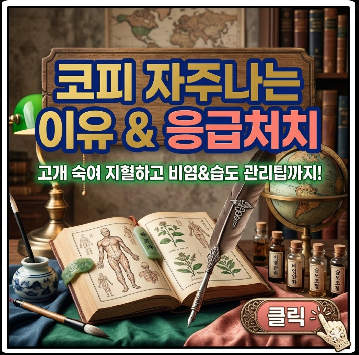 잦은 코피가 나는 원인과 올바른 지참법