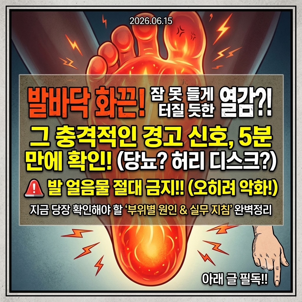 발바닥이 화끈거리는 이유