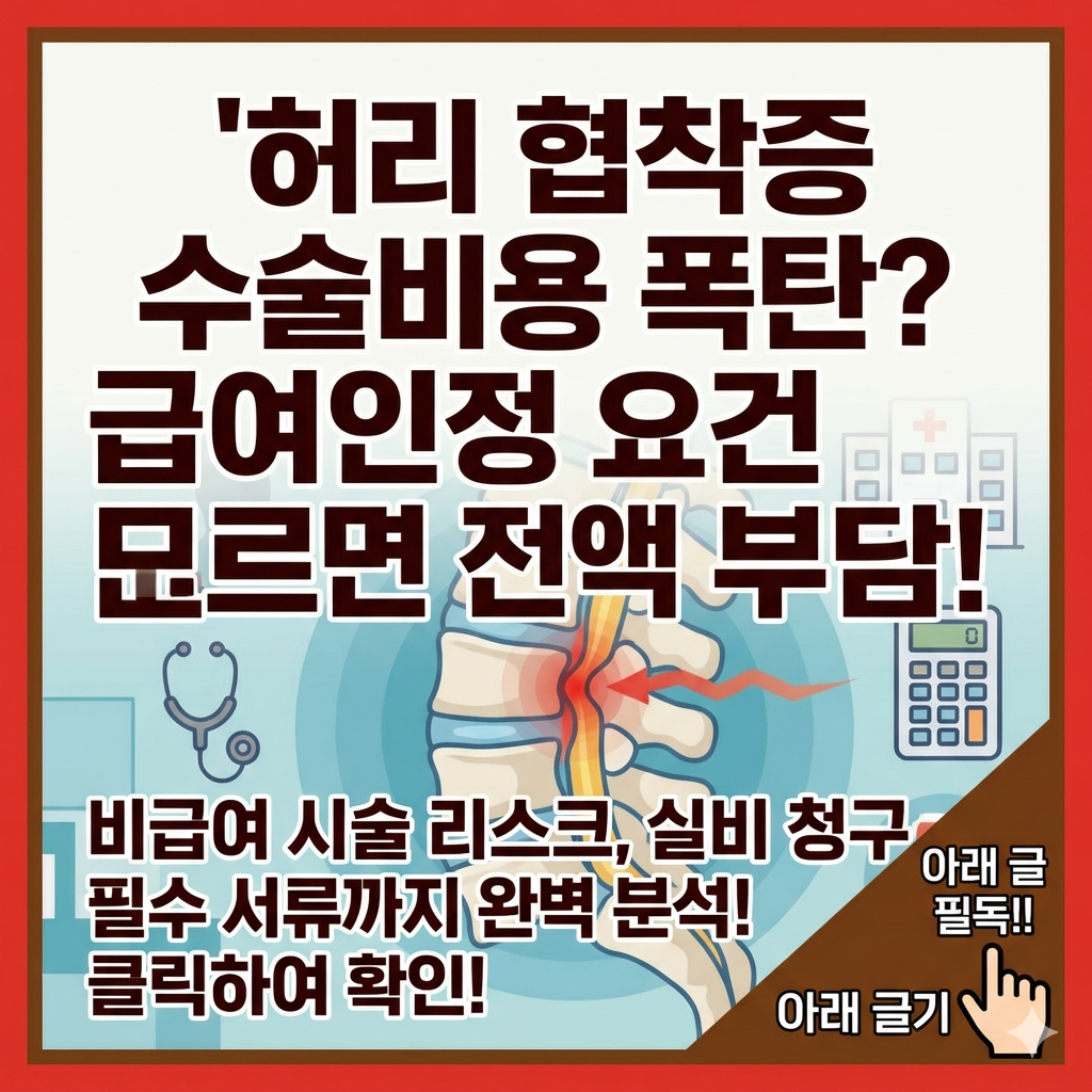 허리 협착증 수술비용