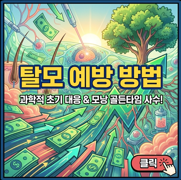 탈모 예방 방법 및 머리카락 굵어지는 법