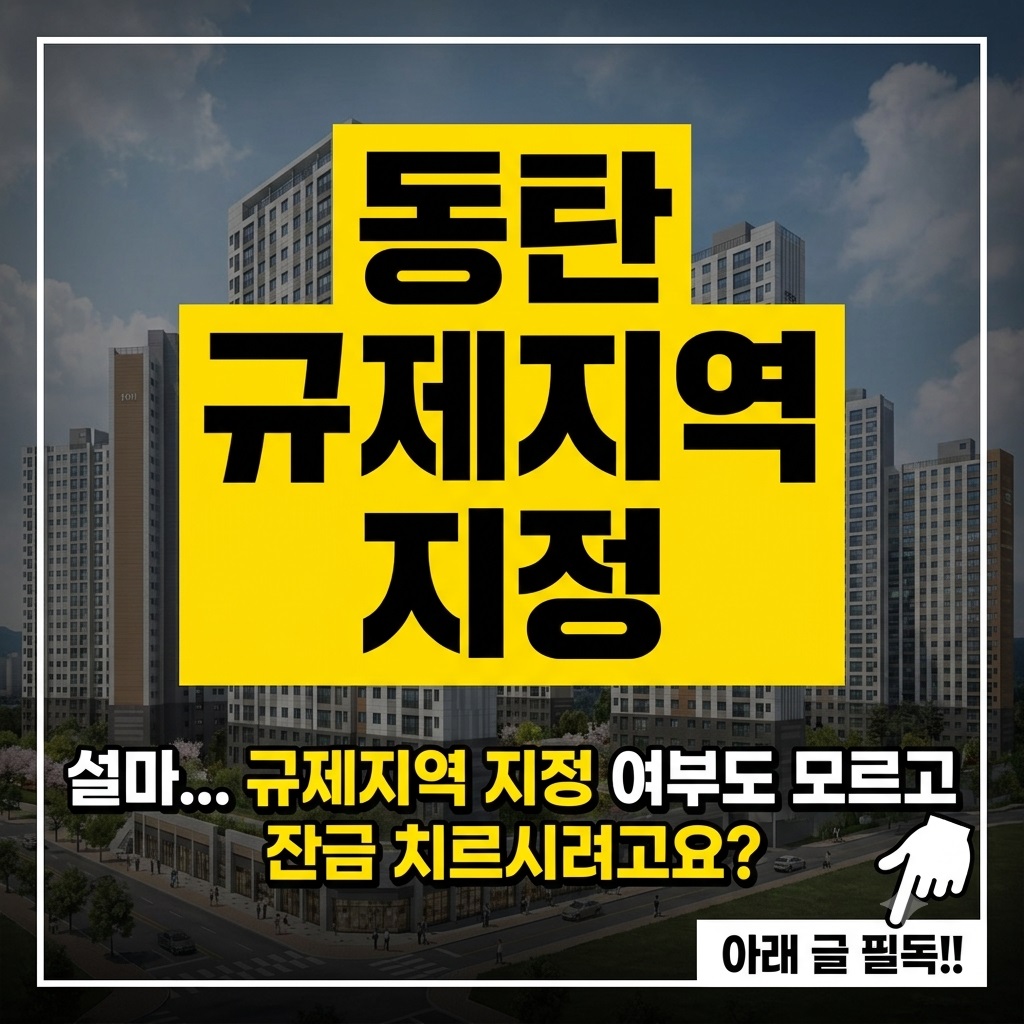 동탄 규제지역 지정