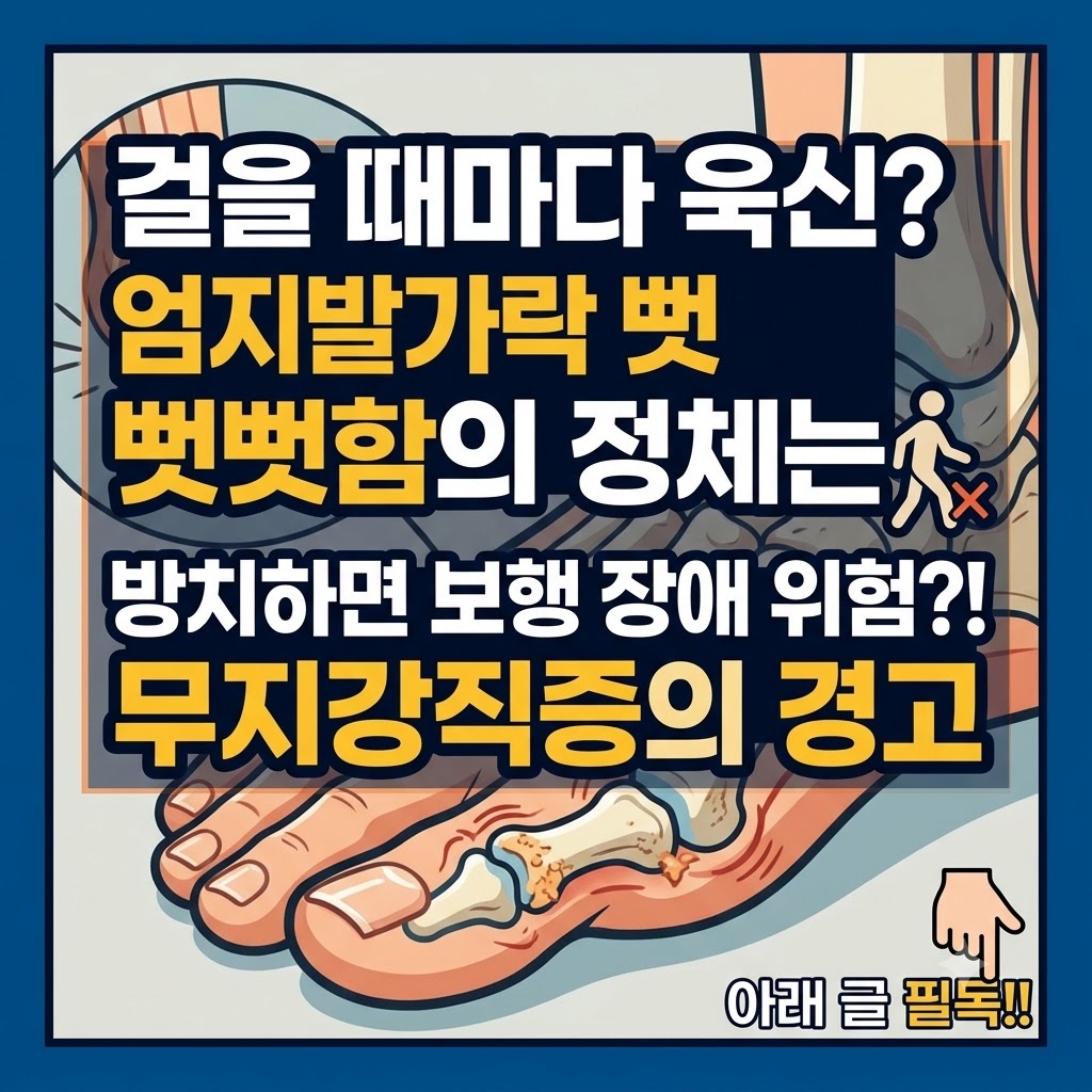 무지강직증과 엄지발가락 관절 건강 상태 체크