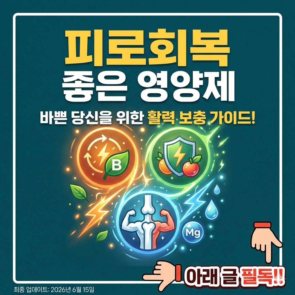 피로회복에 좋은 영양제