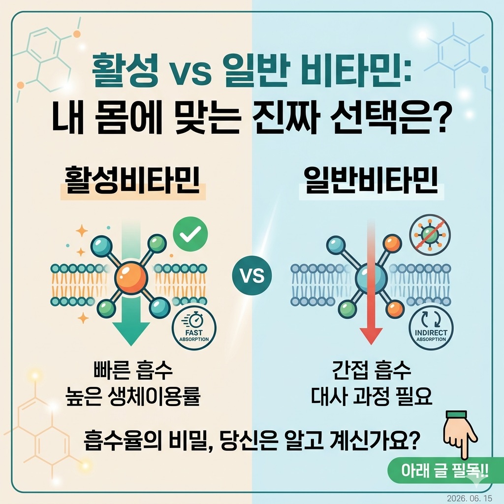 활성비타민과 일반비타민 차이점