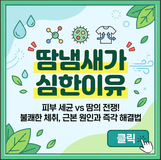 땀냄새가 심한이유