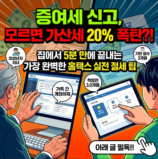 증여세 신고방법