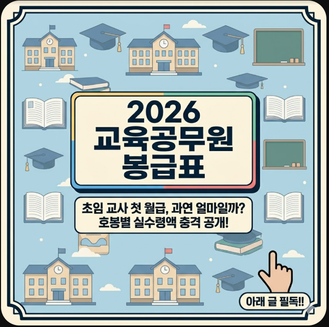 2026교육공무원 봉급표
