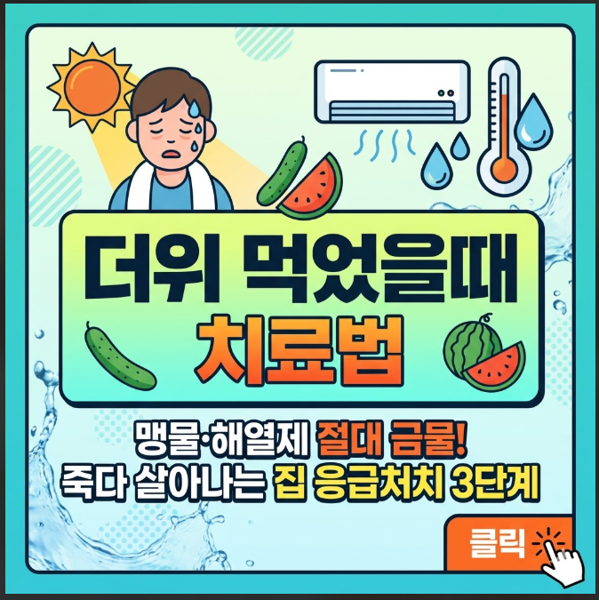 더위 먹었을때 치료법