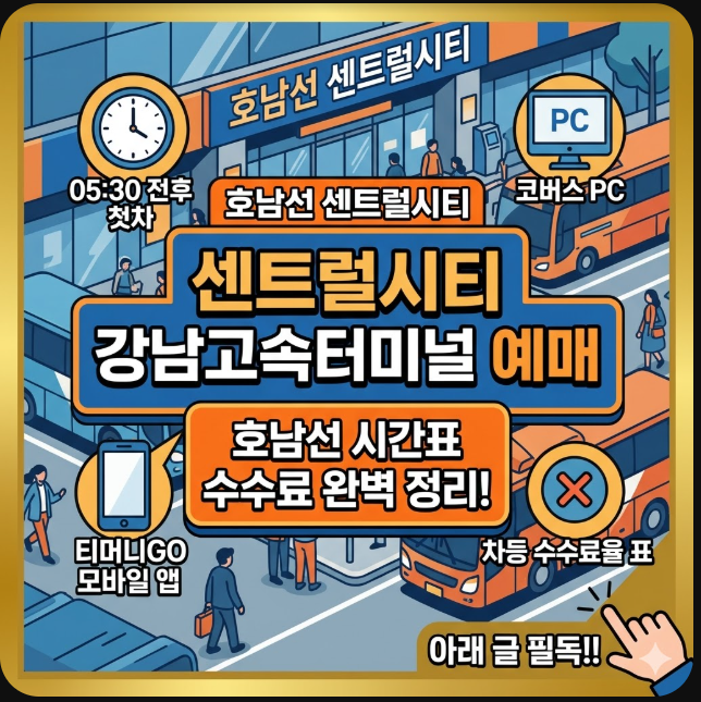센트럴시티 강남고속버스터미널 예매