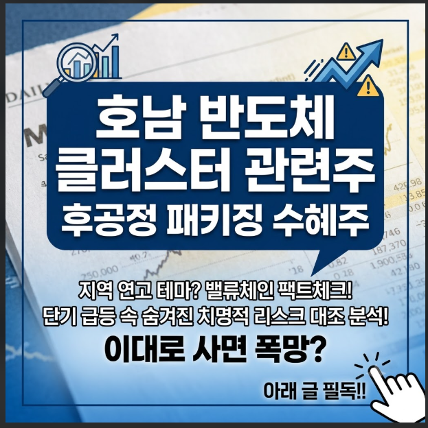 호남 반도체 클러스터 관련주