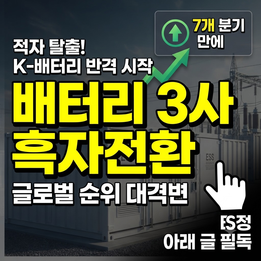 배터리 3사 흑자전환