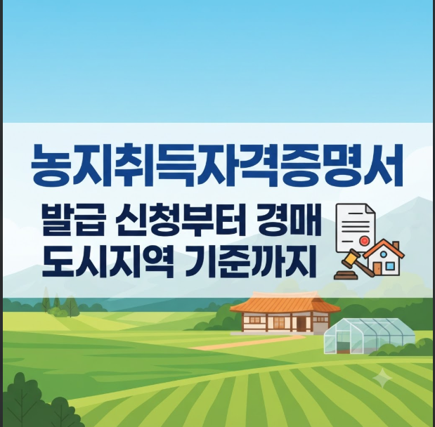 농지취득자격증명서