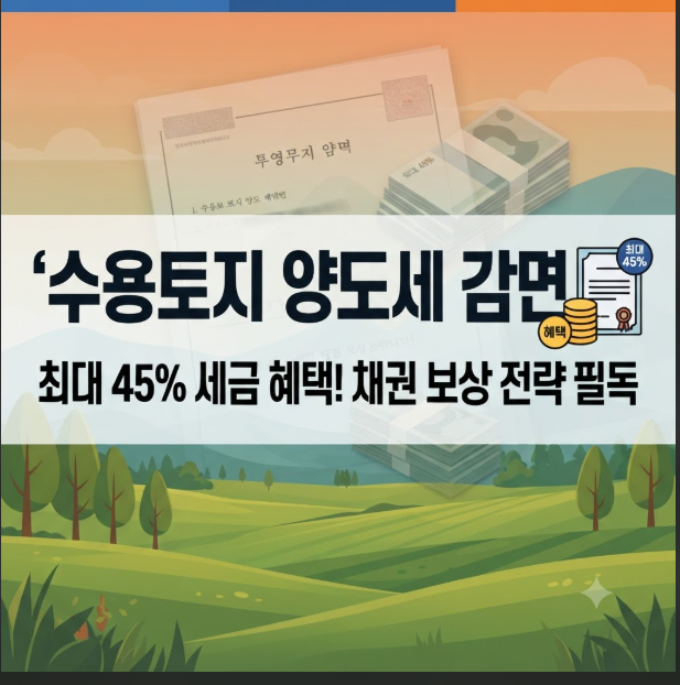 수용토지 양도세 감면