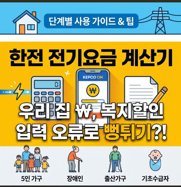 한전 전기요금 계산기