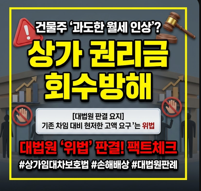 상가 권리금 회수방해