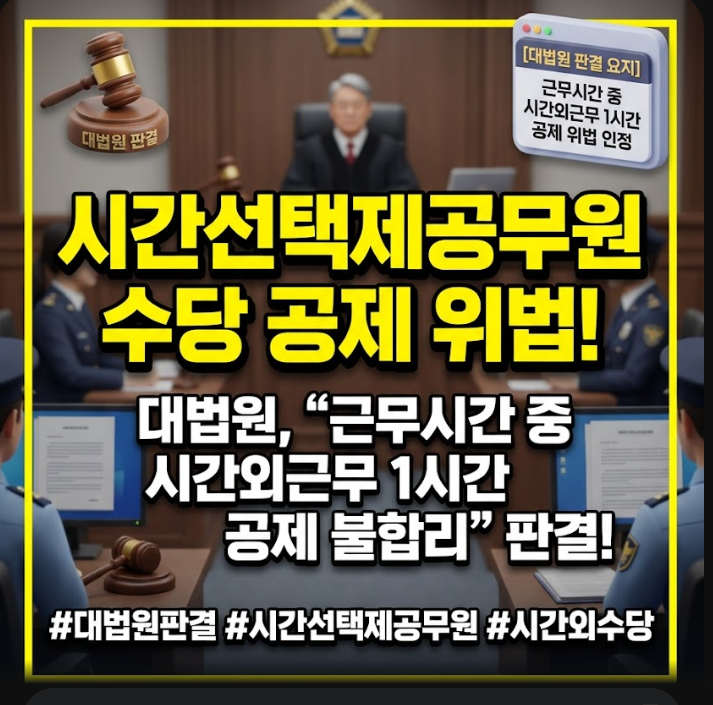 시간선택제 공무원 시간외근무수당