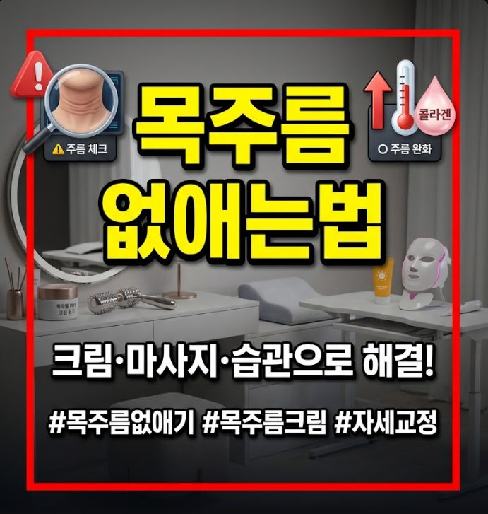 목주름 없애는법