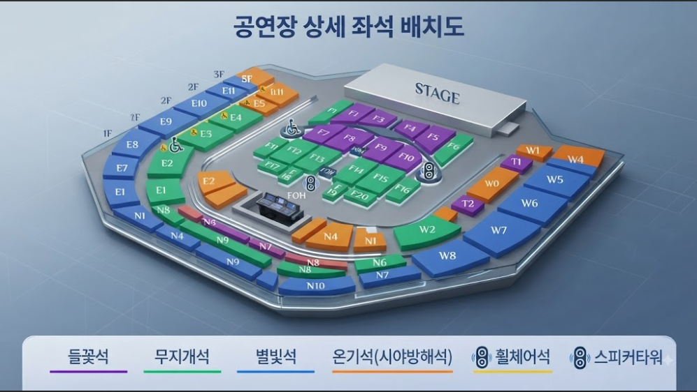 임영웅 콘서트 티켓 가격 및 좌석배치도 분석