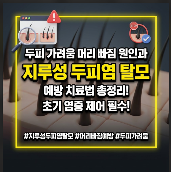 지루성 두피염 탈모