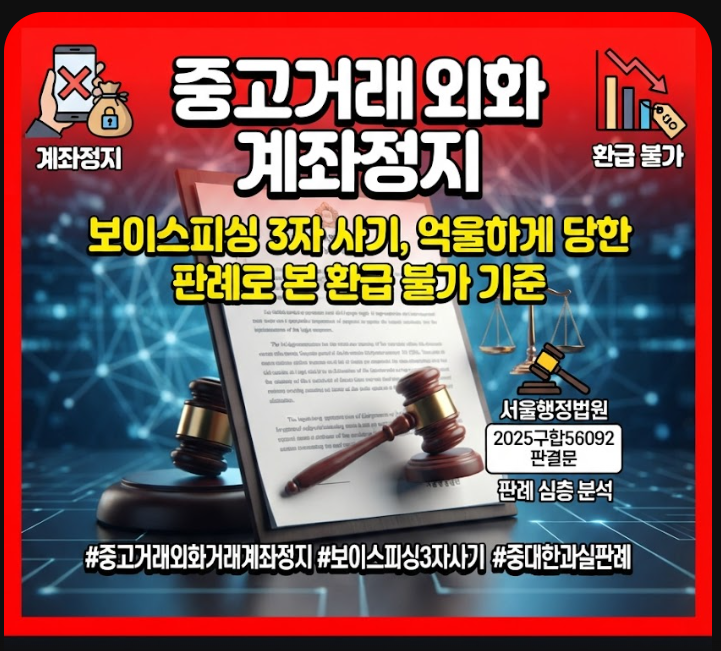 중고거래 외화거래 계좌정지