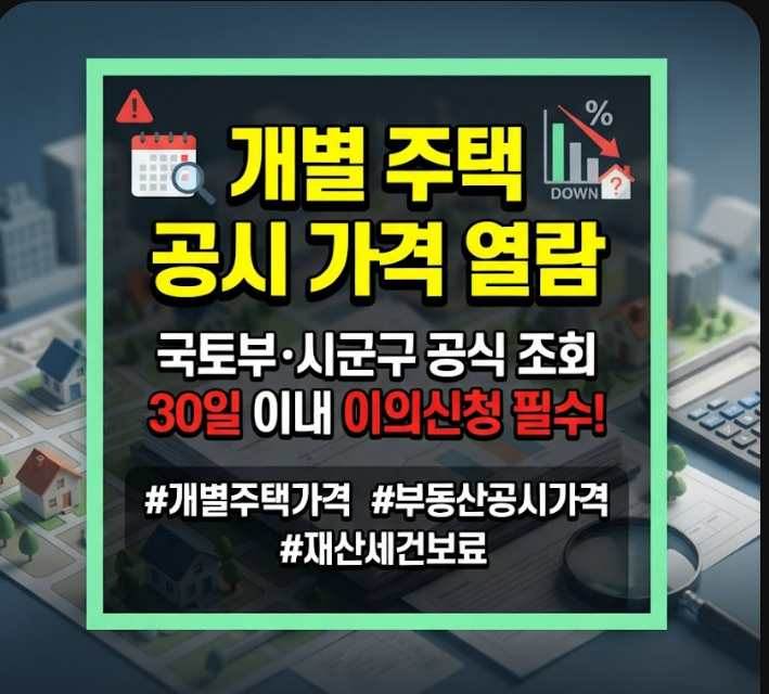 개별 주택 공시 가격 열람