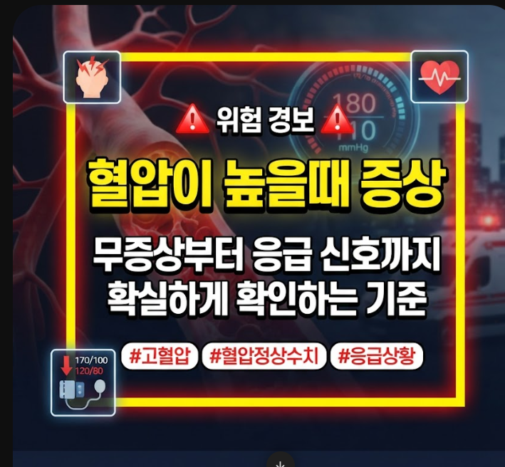 혈압이 높을때 증상