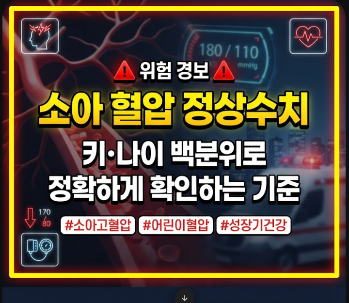 소아 혈압 정상수치