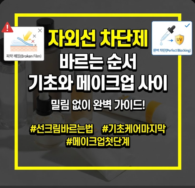 자외선 차단제 바르는 순서
