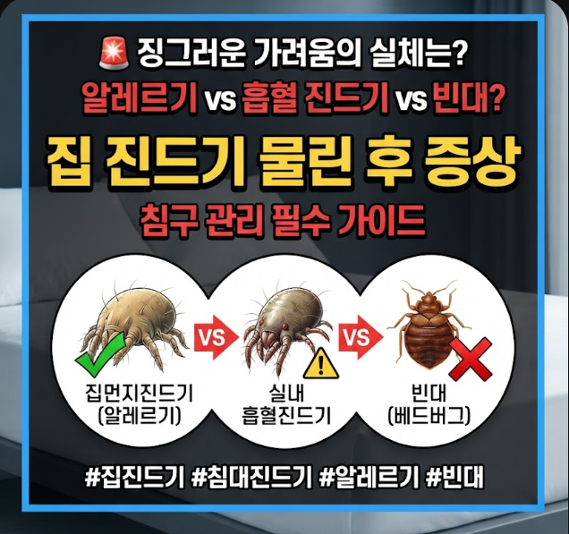 집 진드기 물린 후 증상