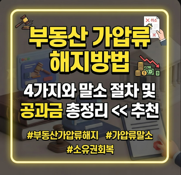 부동산 가압류 해지방법