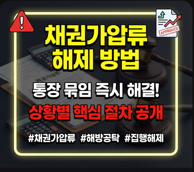 채권가압류 해제 방법