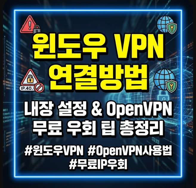 윈도우 vpn 연결방법