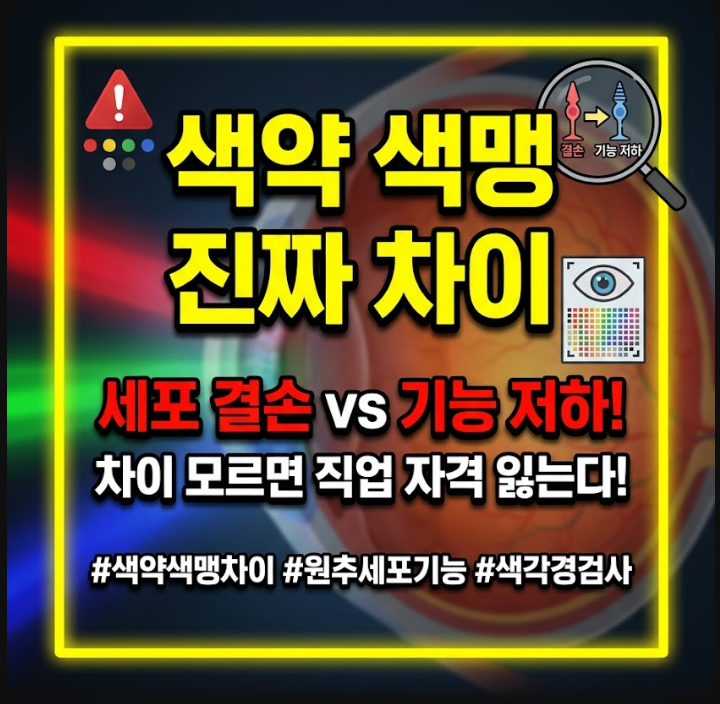 색약 색맹 차이점
