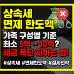 상속세 면제 한도액