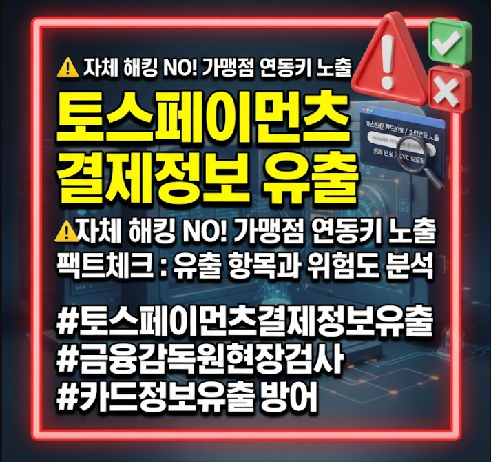 토스페이먼츠 결제정보 유출