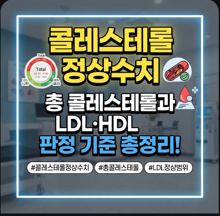 콜레스테롤 정상수치
