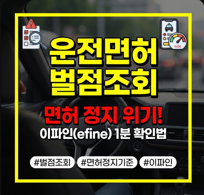 운전면허 벌점조회