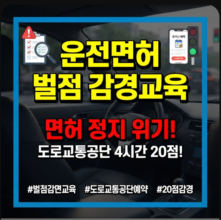 운전면허 벌점 감경교육
