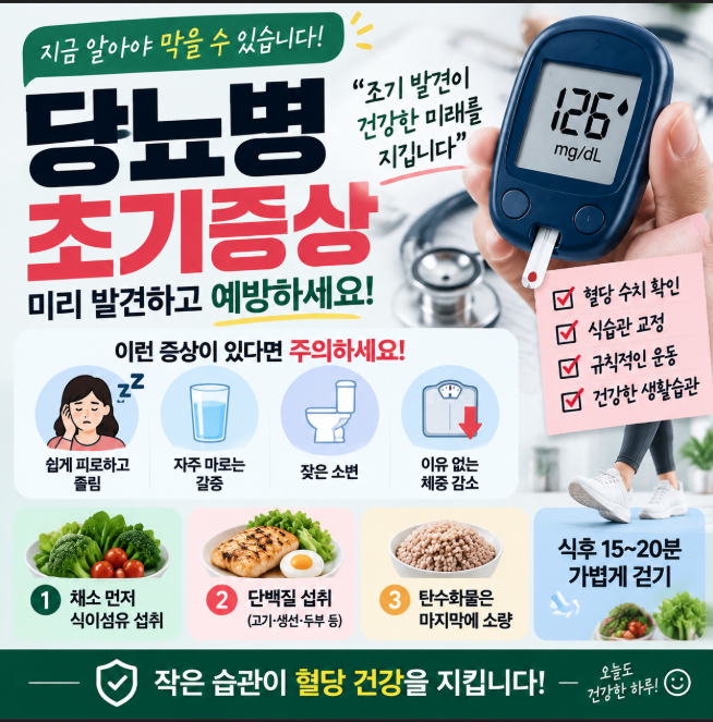 당뇨병 초기증상