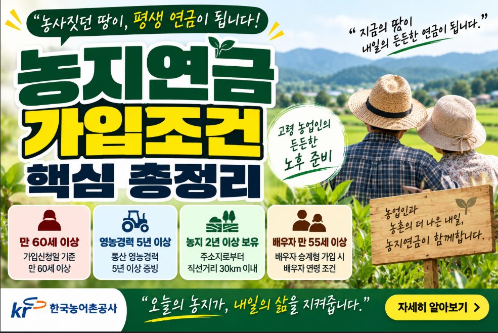 농지연금 가입조건