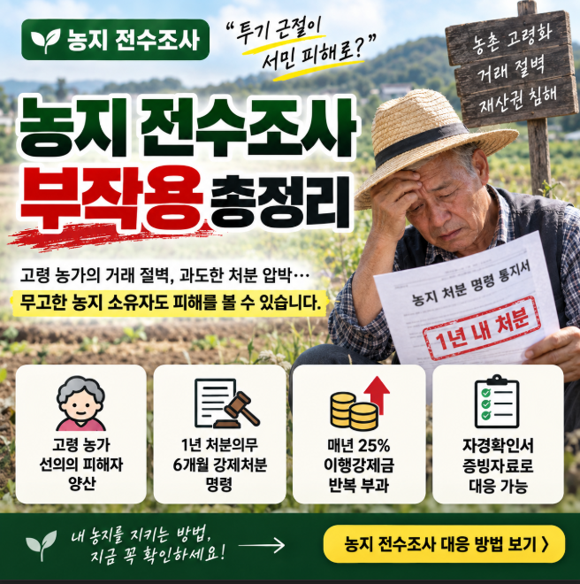 농지 전수조사 부작용