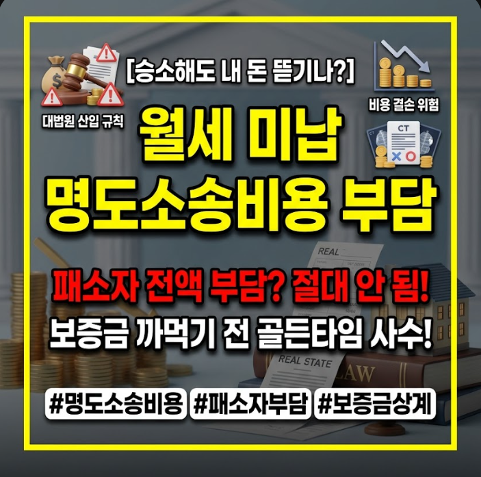 월세 미납 명도소송비용 부담