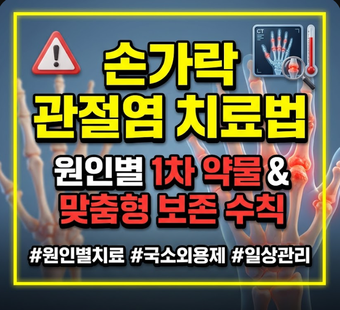 손가락 관절염 치료법