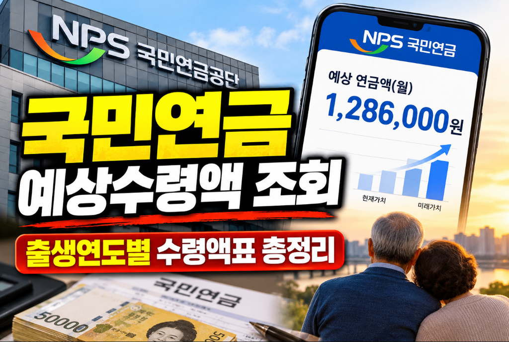 국민연금 예상수령액 조회
