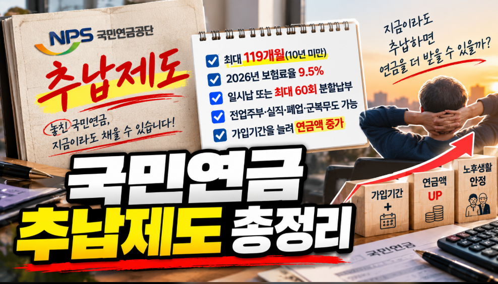 국민연금 추납제도