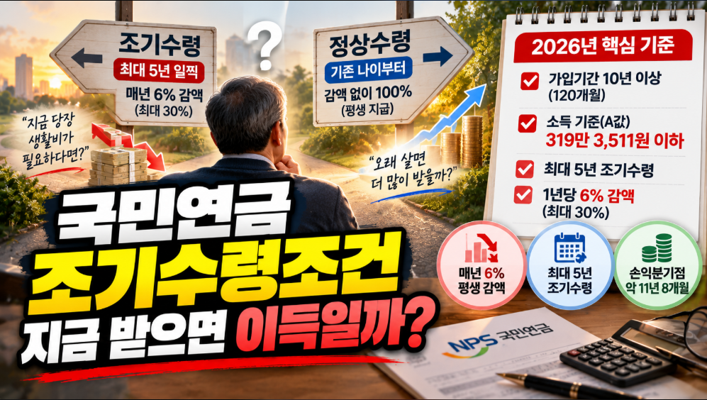 국민연금 조기수령조건
