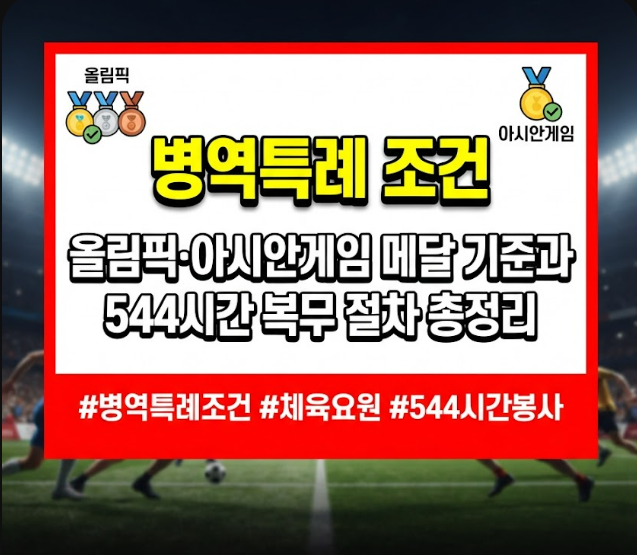 병역특례 조건